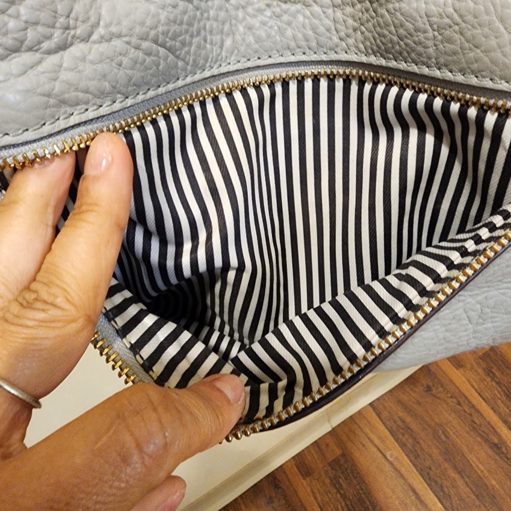 Kate Spade Gray Leather Crossbody Bag - Picture 8 of 14